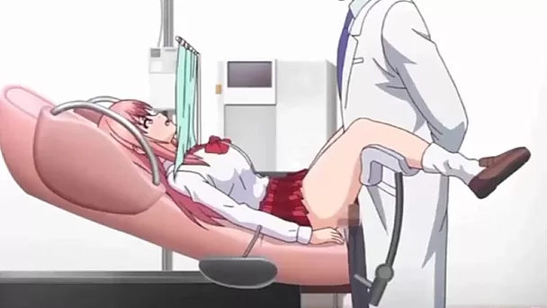 Doctor examines two teen patients