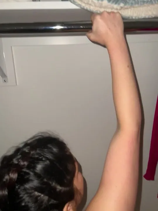 Quickie in the closet while visiting my sister