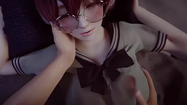 Pov 3d 他妈的穿着可爱制服的青少年害羞女学生