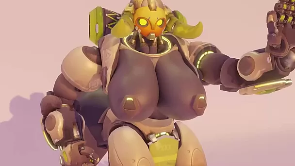 3D Porn Parody Compilation Of Huge, Busty Tank Orisa From the Overwatch Getting Sexual Satisfaction