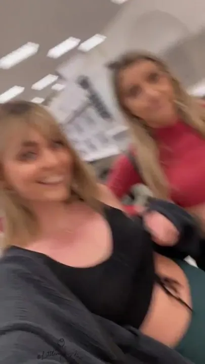 Whoops I think they seen 4 perky boobs