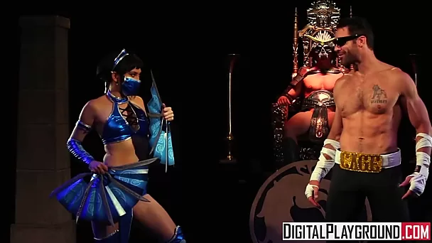 Mortal Kombat parody with Asian Aria Alexander - Digital Playground