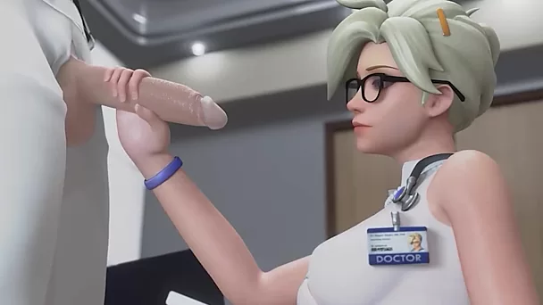 Overwatch Mercy - Busty 3D Compilation