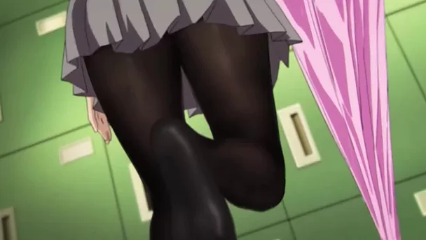 Compilação hentai de fetiche por meia-calça quente: garotas magras e sensuais seduzem com suas longas pernas cobertas por meia-calça