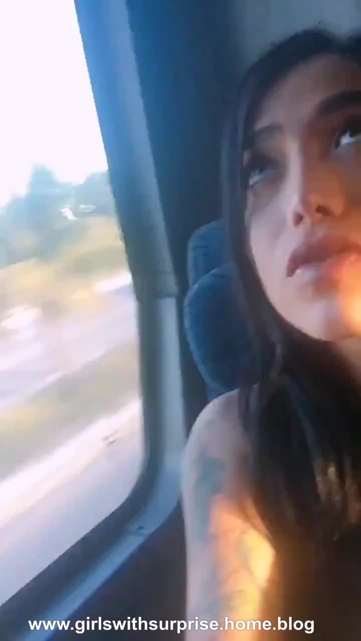 Getting hard in public transport (gif)