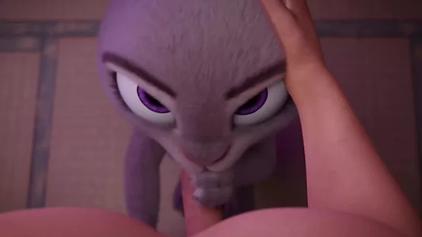 Hot Yiff With a 3D Furry Judy Hopps Who's Fond Of Dick-sucking