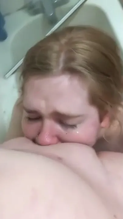 Cute Blonde gets her mouth destroyed
