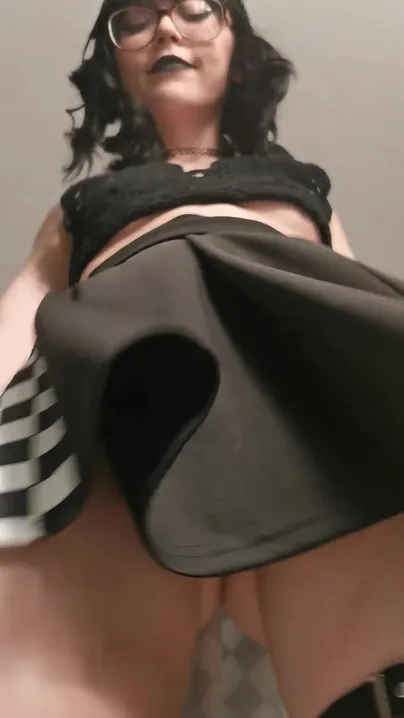 Does my smooth little goth pussy look tasty enough to eat?
