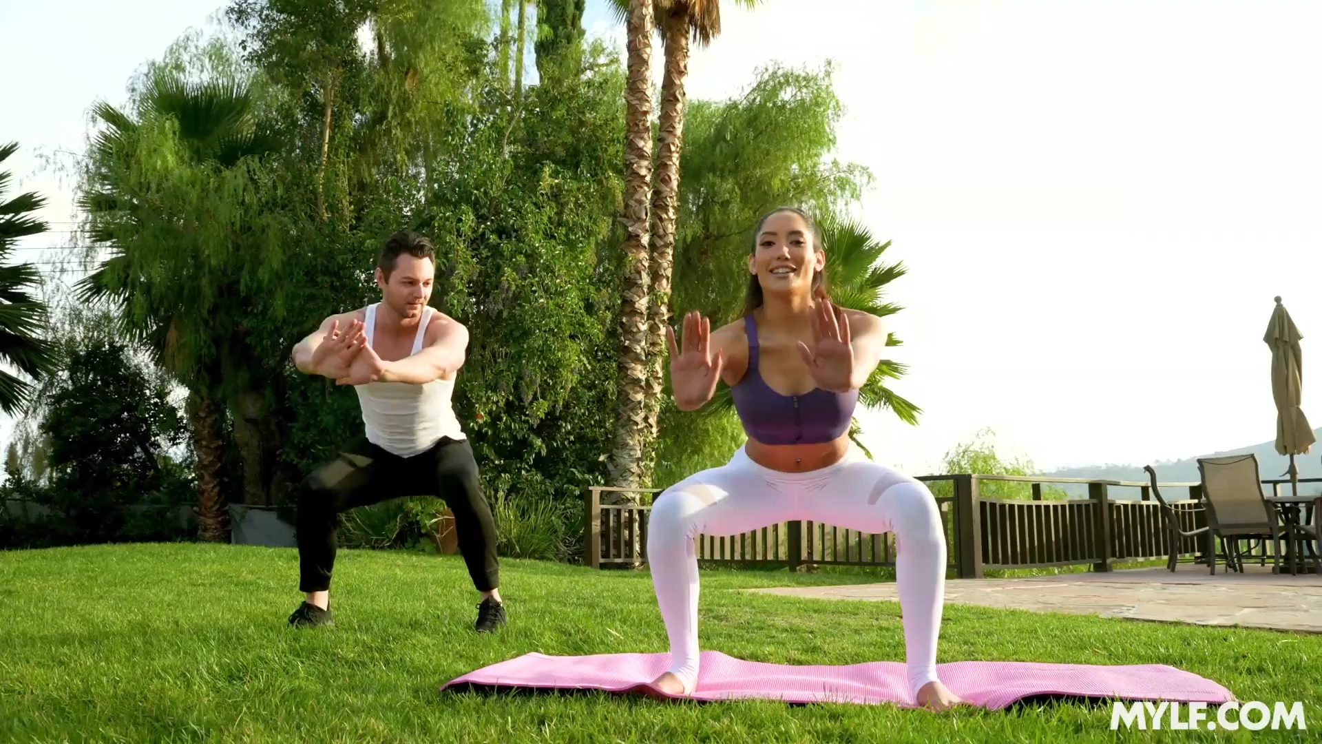 Yoga heiße Frau Videos