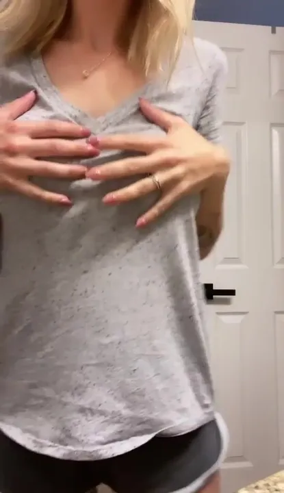 A tiny little MILF with double DDs and nipples begging to be sucked