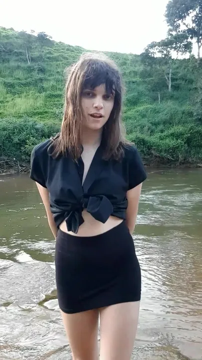I was at a waterfall playing with my dick