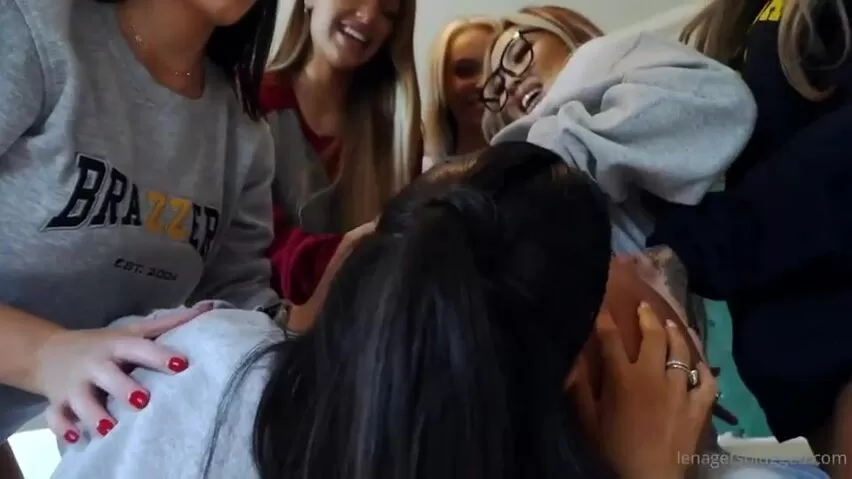 A college girl ass licking party!