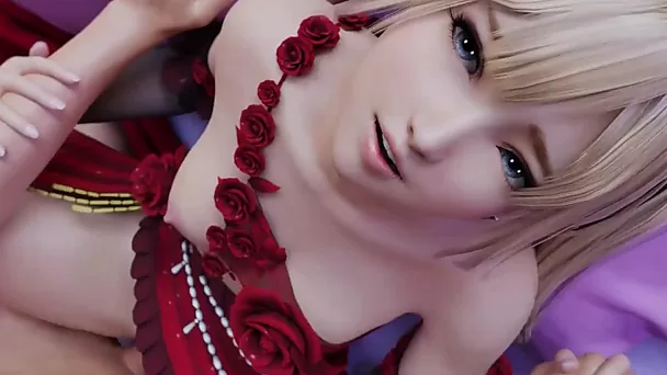 Marie rose from dead or alive cavalca un cazzo mostrando le sue piccole tette