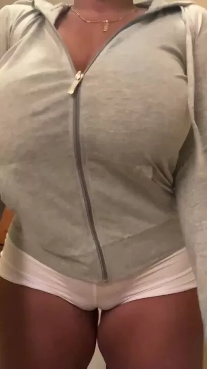 Do you think wearing this hoodie to the gym without a bra would be crossing a line?