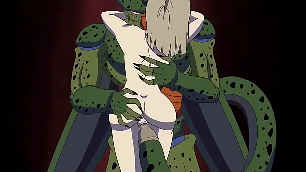 Hot Hentai The Perfect Cell: Gigantic Monster Eats a Petite Slim Blonde Clone After Fucking Her
