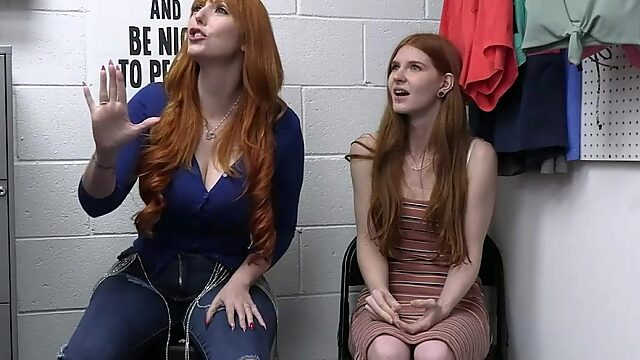 Petite teen and curvy MILF Jane Rogers and Lauren Phillips are punished for shoplifting