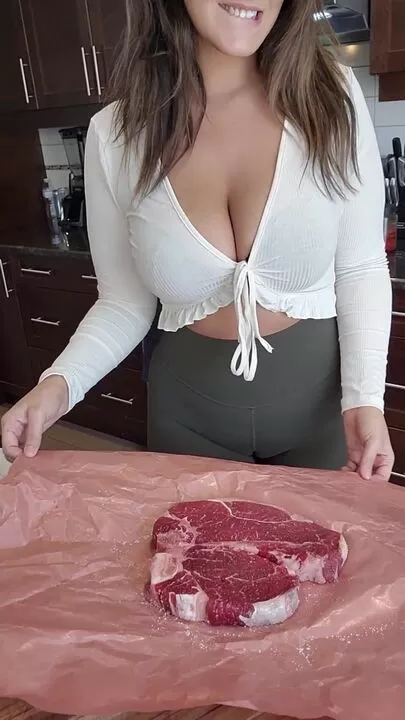 I think this teacher discovered the perfect drop.... Titty drop & STEAK. 2 of man best friends