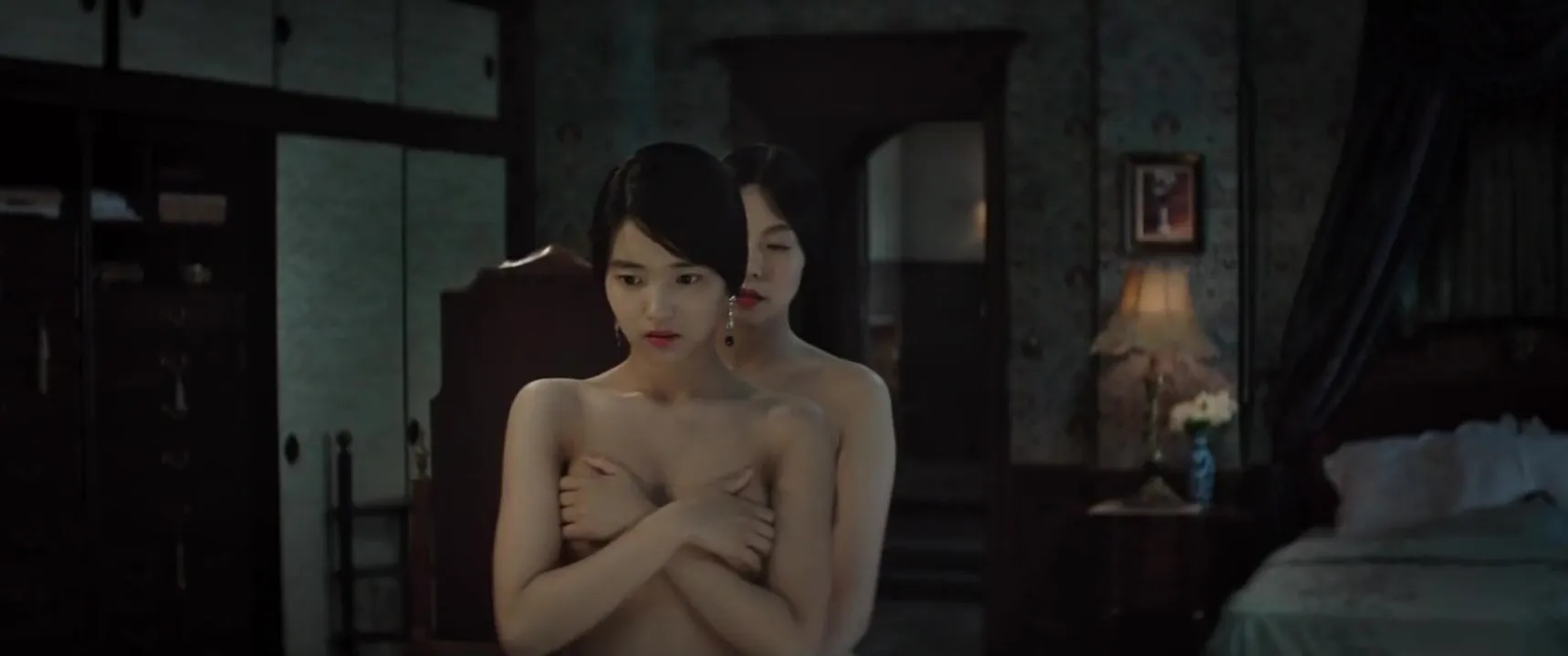 1718px x 719px - Beautiful asian teens having sensual lesbian sex. Amazing scene from hot  Korean movie