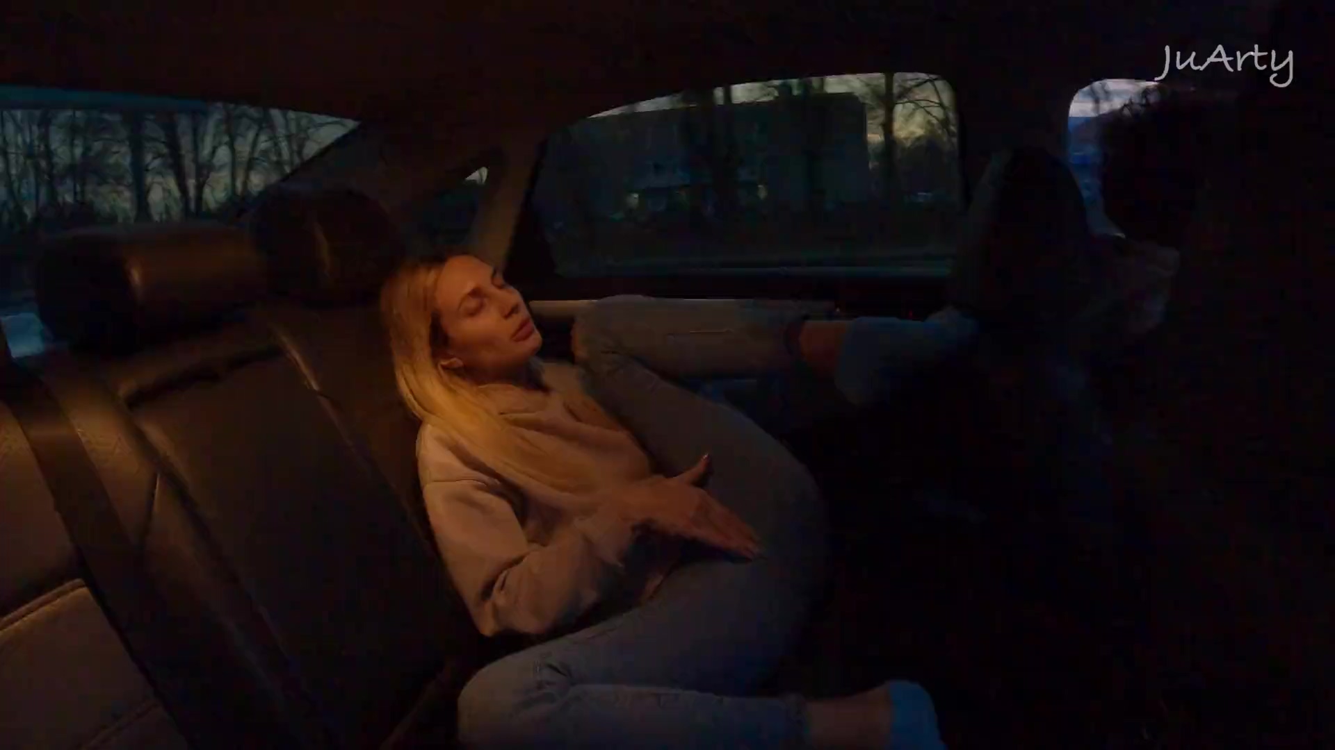 Back seat is the best place for a solo orgasm