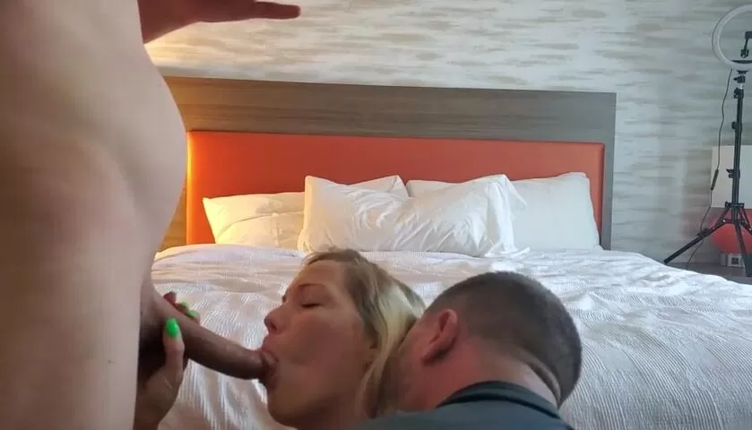 I love when my husband is close enough to watch me struggle with a bulls big dick because I never struggle with his. And leaning over to give him a kiss knowing my lips must still taste like the bulls dick