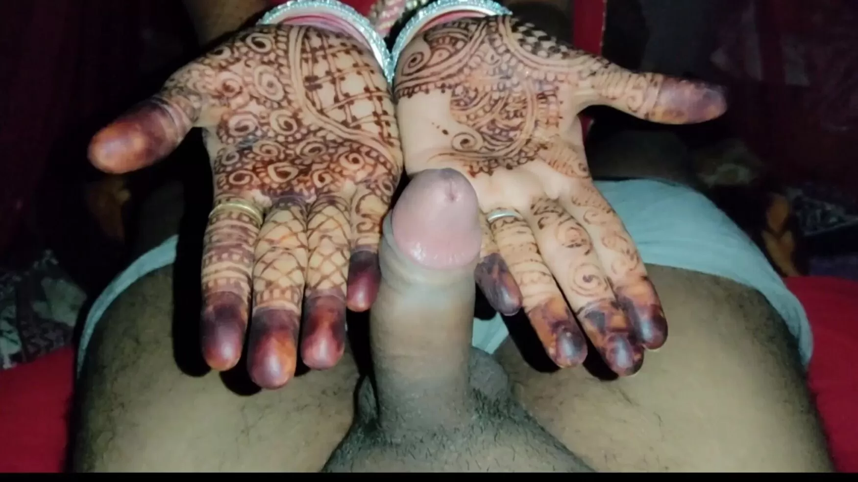 Desi wife gives a blowjob and gets fucked on the honeymoon first night picture photo