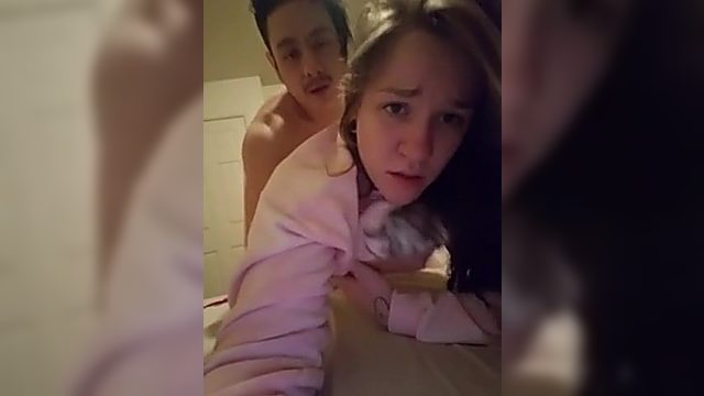Horny stepdaddy fucks his teen stepdaughter and filmed it! Her big ass bouncing on that big dick with sexy sounds