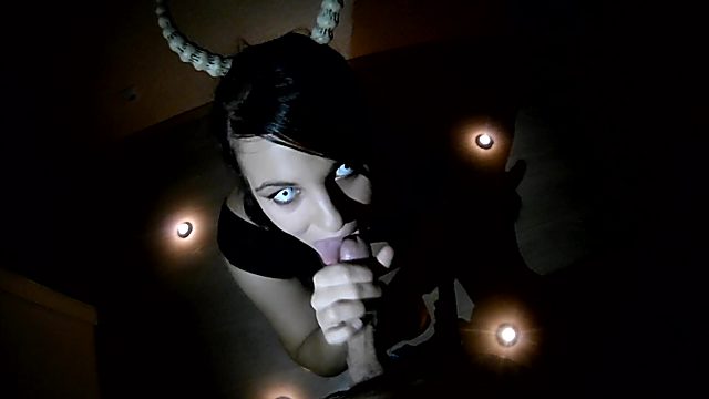This demon girl with charming eyes is a PRO cocksucker! She literally sucked my soul out in POV!
