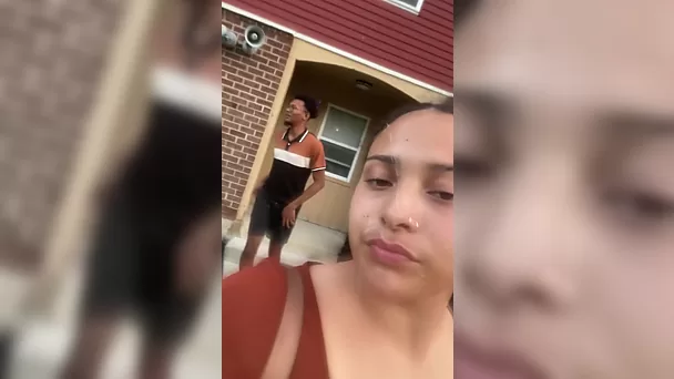 Latina BBW Enjoys Her Neighbor's BBC And Takes On Camera Her Cum-covered Face To Surprise Her Hubby