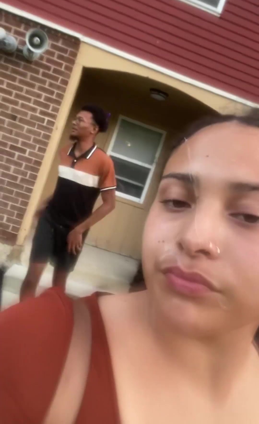Latina BBW Enjoys Her Neighbors BBC And Takes On Camera Her Cum-covered Face To Surprise Her Hubby