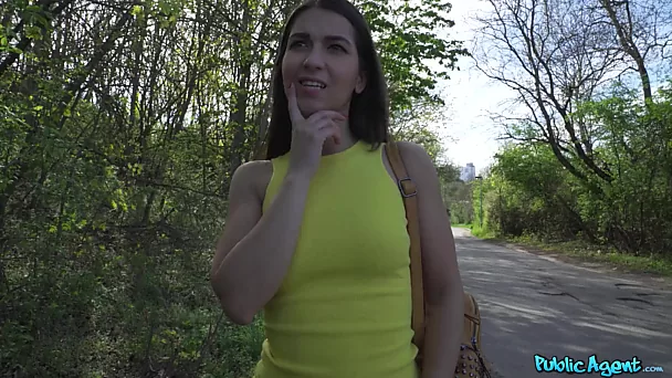 Public Agent - Teen seduced for an outdoor blowjob and quickie