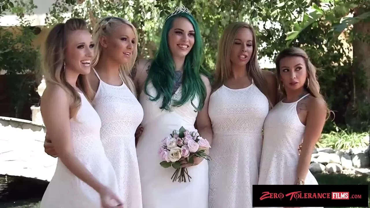 Real wedding orgy of perverted bride, groom and their friends picture image