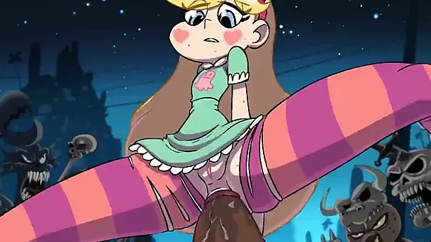 Anal-riding Marco's dick by a Star from cartoon Star vs Evil