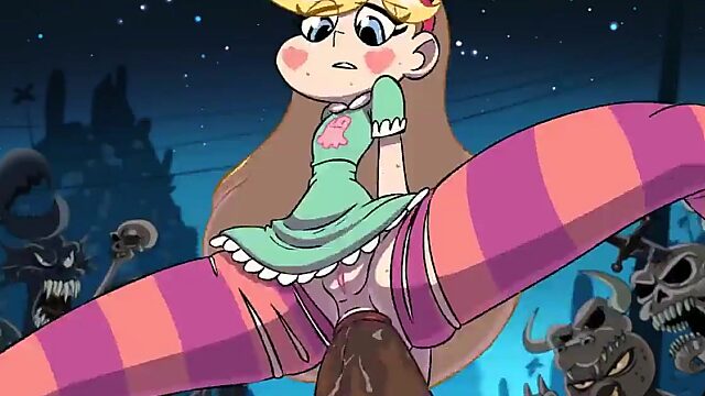 Anal-riding Marcos dick by a Star from cartoon Star vs Evil