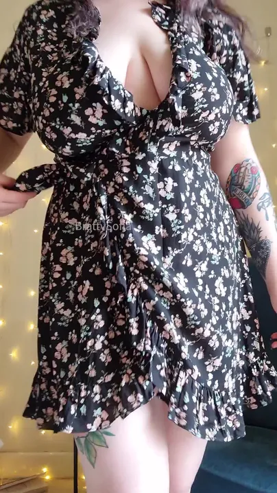 Wanna see what I'm hiding under this dress?