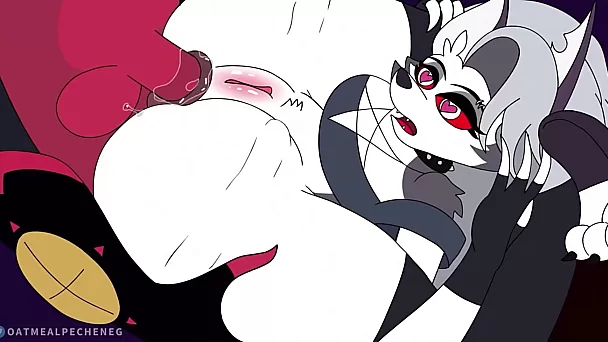 Helluva-Boss - Loona bekommt Analsex mit einem Piledriver (pelzige Animation)