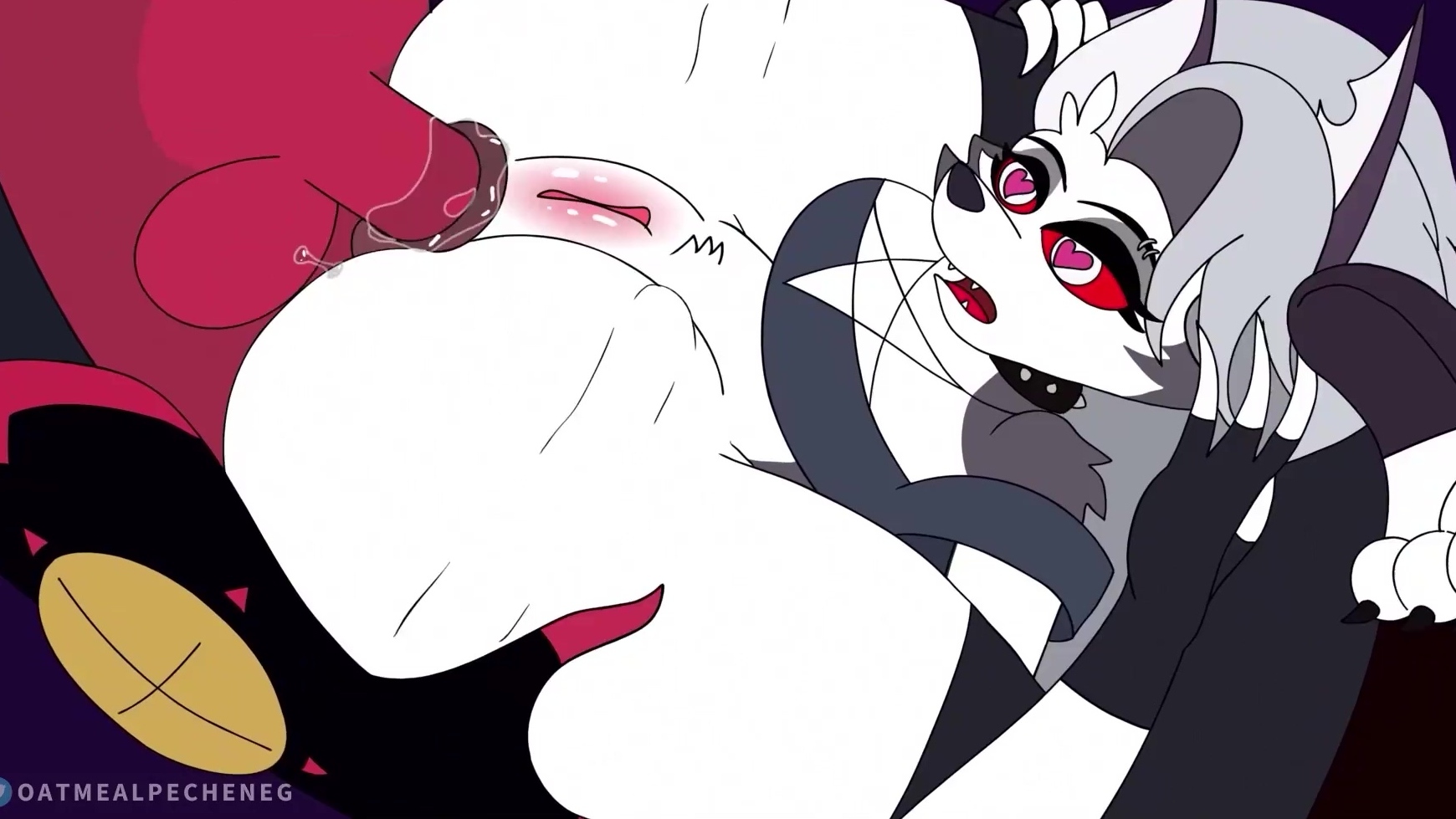 1740px x 979px - Helluva Boss - Loona getting anal piledriver sex (Furry Animation)