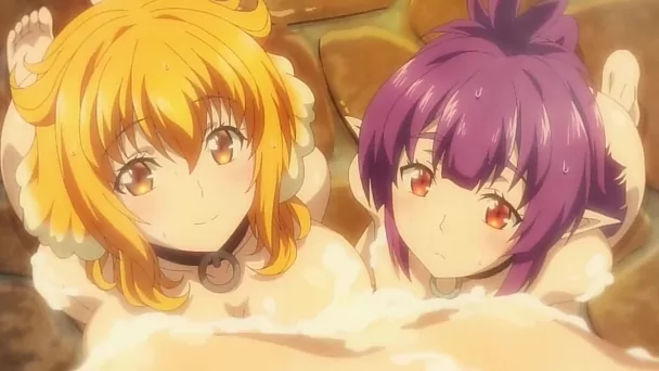 Duas garotas bonitas estão dando prazer ao pau desse cara. Hot hentai isekai meikyuu em haru wo.