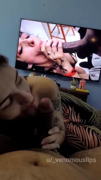 I put on the video of me blowing the BBC while I laughed and dirty talked my cuck. Then I sucked the cuck until he almost came just to then deny him the pleasure of cumming. Only BBC comes in my mouth.