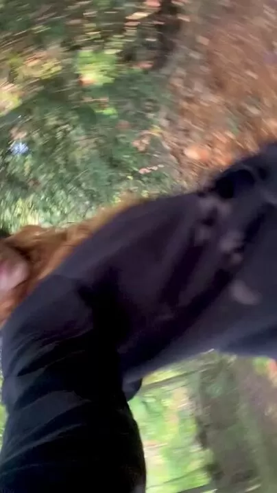 A wild ginger slut appears looking for anal!
