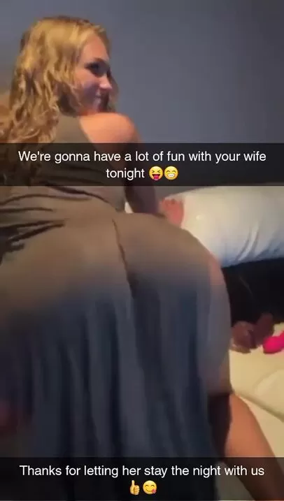 Your couple friend asked for your wife to stay the night with them
