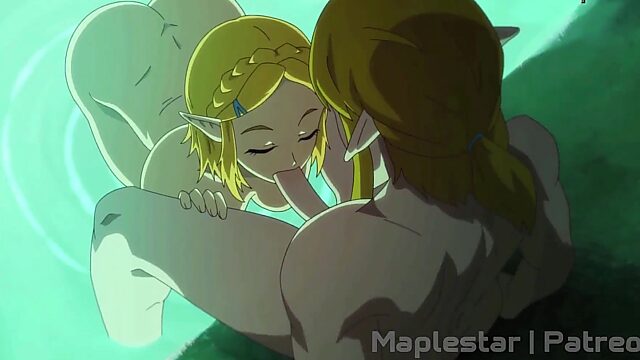 Zelda gives pussy to Link