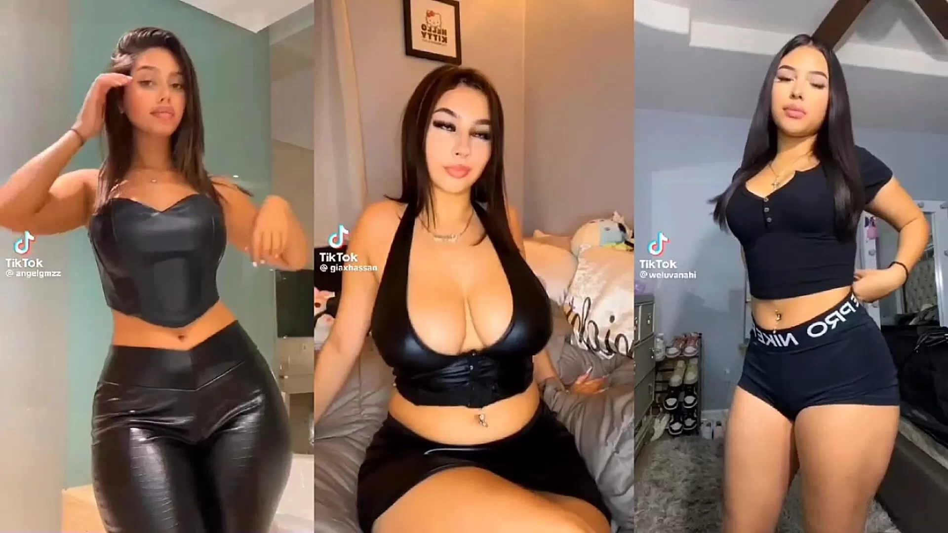 Gif porno en écran partagé BBC TikTok PMV P1