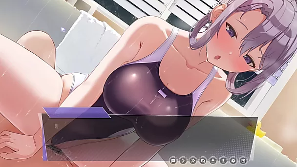 Gros seins hentai poussin chevauchant une bite en pov