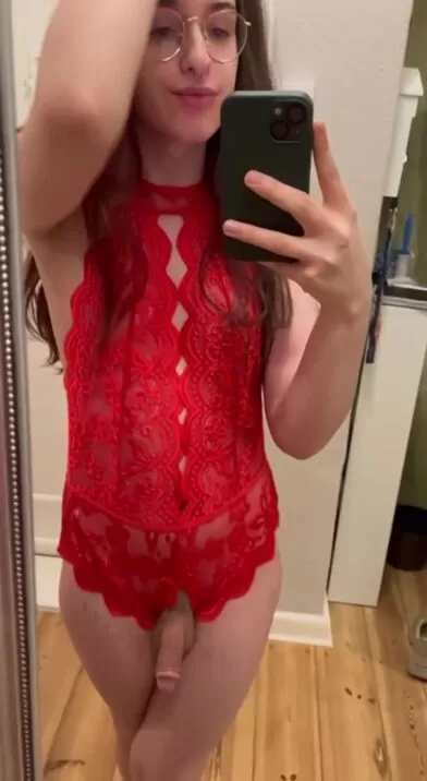 Would you like having easy access to my girlcock if I wore this to our date?