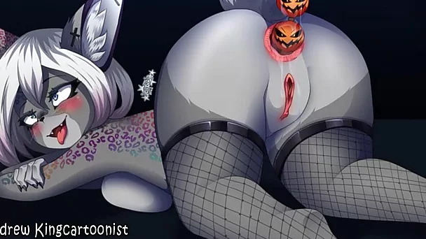 Recopilación de orgías de Halloween con criaturas peludas disfrutando de todo tipo de sexo