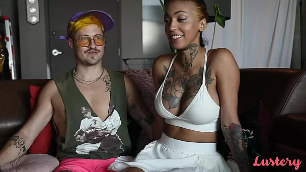 Hipster Couple love to share private videos of their Interracial Sex.