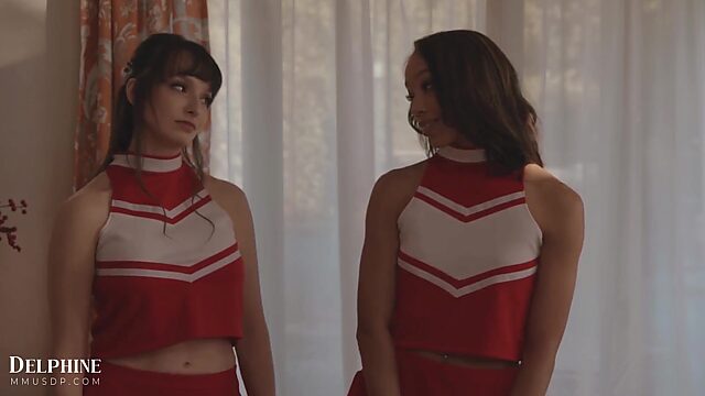 Sexy Cheerleaders Lexi Luna and Alexis Tae rock cocks like pro sluts