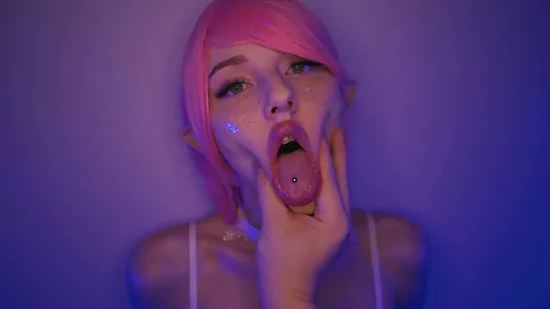 Flirty Pixie fucked in mouth with eye contact - Amateur POV Porn