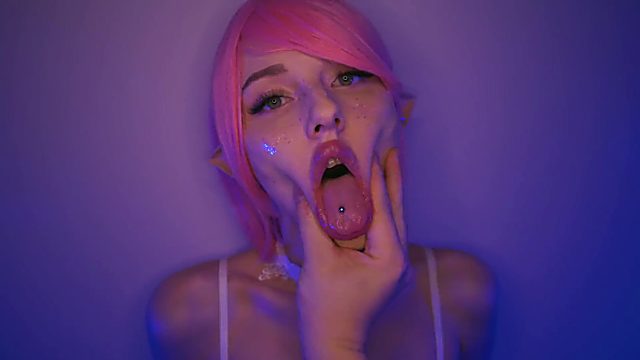 Flirty Pixie fucked in mouth with eye contact - Amateur POV Porn
