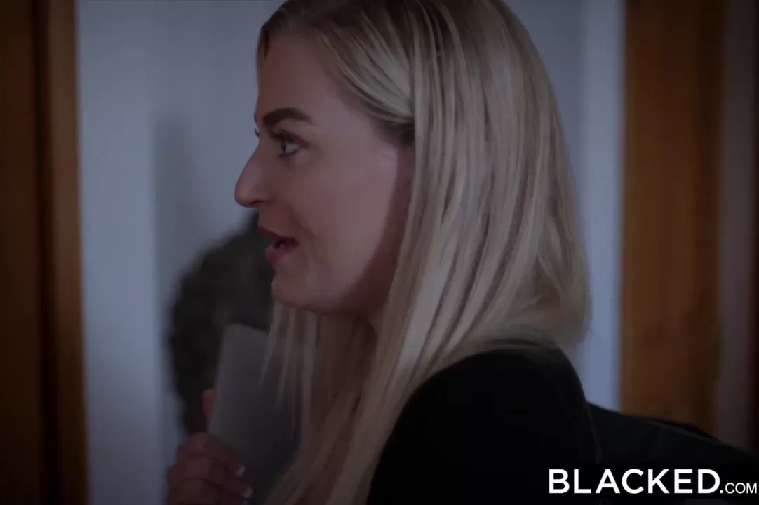 Thick Preppy Blonde caught watching Blacked